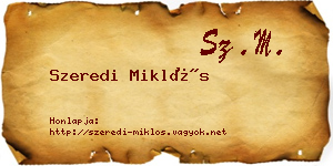 Szeredi Miklós névjegykártya
